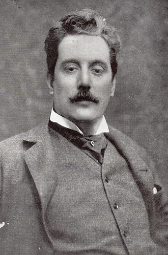 Black and White Photo Graph of Giacomo Puccini