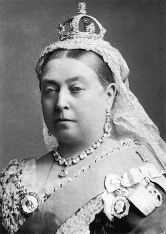 Black and White photograph of Queen Victoria (head and shoulders)