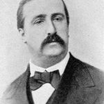 Black and white portrait of Alexander Borodin in his early thirties
