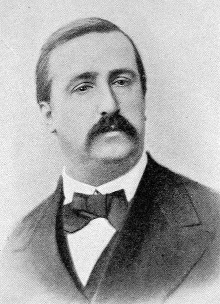 Black and white portrait of Alexander Borodin in his early thirties