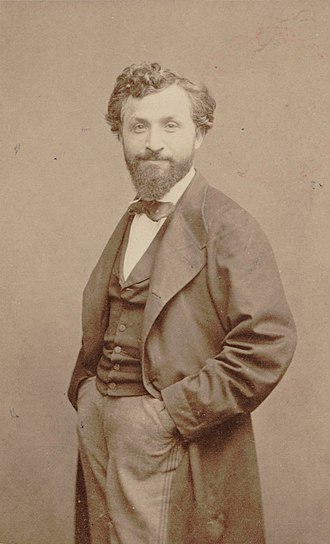 Photograph in sepia of Gaetano Braga as a young man 