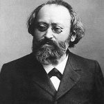 Black and White head and shoulders photograph of Max Bruch in his mid-later years