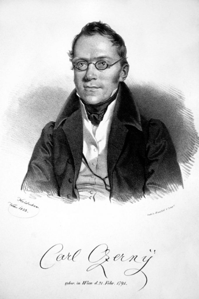 Portrait of Carl Czerny in his forties smartly dressed