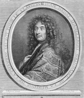 Black and white protrait of Jean Henry d'Anglebert.