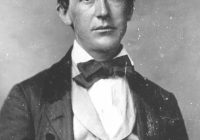 Black and White Photograph of Stephen Foster smartly dressed in his twenties/thirties