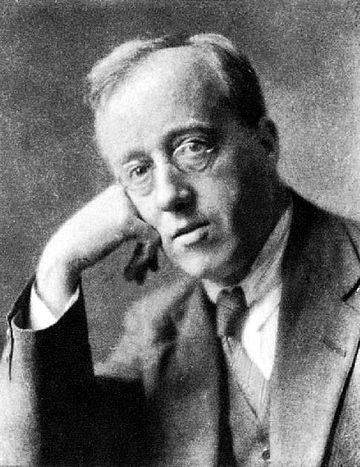 Black & White Photograph of Gustav Holst's head and shoulders