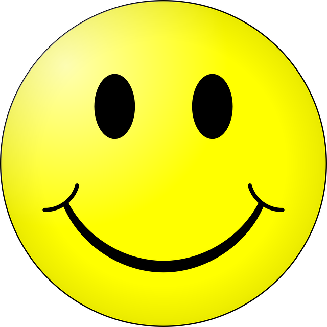 Yellow circle with smiley face