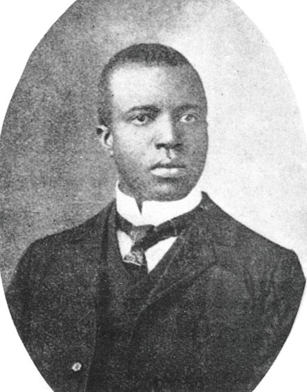 Black & White portrait of Scott Joplin in his thirties