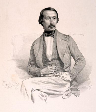 Black and White Portrait of Felix Le Couppey