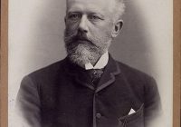Black and White photograph of Tchaikovsky by Reutlinger