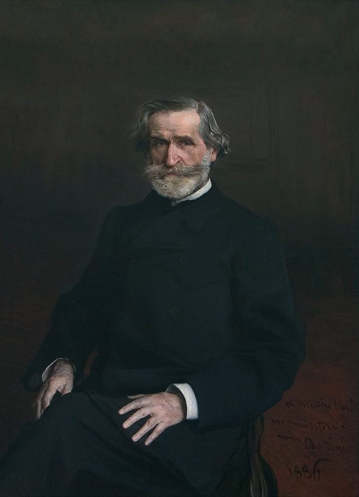 Coloured Portrait of Giovanni Verdi by Giovanni Boldini 1886