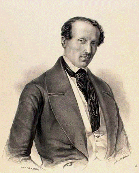 Black & White Portrait of Hans Christian Lumbye