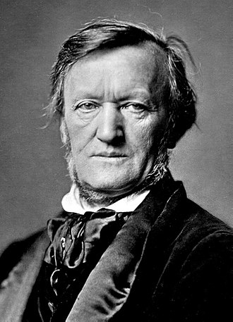 Black and White Head & Shoulders Photograph of Richard Wagner in 1871