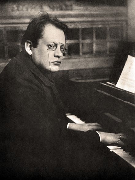 Black & White Photograph of Max Reger playing the piano c1910