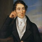 Colour portrait of Carl Maria von Weber by Caroline Bardua in 1821