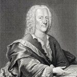 Engraving of Georg Philipp Telemann by Georg Lichtensteger c1745