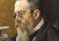 Painting of Nikolai Rimsky-Korsakov in 1898 by Valentin Serov