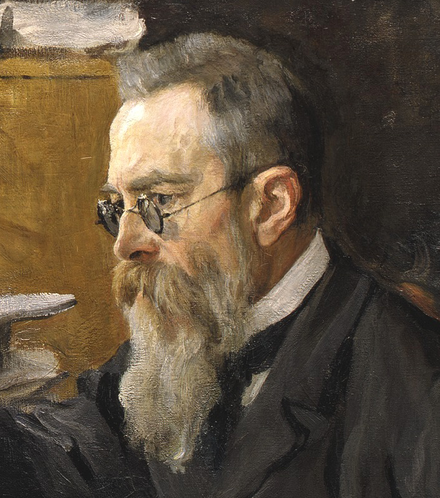 Painting of Nikolai Rimsky-Korsakov in 1898 by Valentin Serov