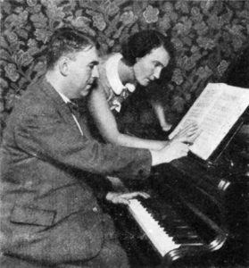 Black & White photograph of Erwin Schulhoff with dancer Milca Mayerova in 1931