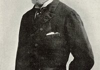 Black and White Photograph of Camille Saint-Saëns circa 1880