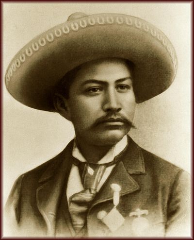 Photograph of Juventino_Rosas in 1894 wearing a sombrero