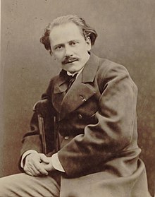 Black & White Photograph of Jules Massenet in 1880 by Pierre Petit