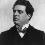 Black & White Photograph of Pietro Mascagni as a young man