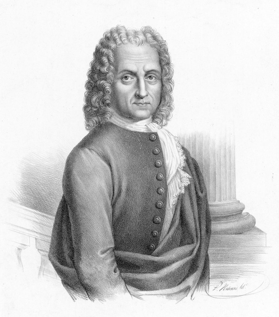 Black & White Portrait of Benedetto Marcello by Vincenzo Roscioni