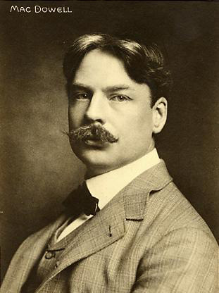 Black & White photograph of Edward MacDowell smartly dressed