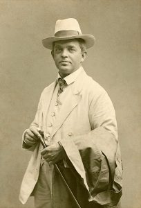 Photograph of Carl Nielsen c. 1908 dressed smartly. 