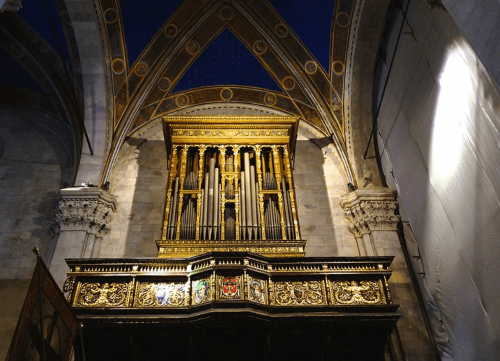 Image of the pipe organ in Lucca