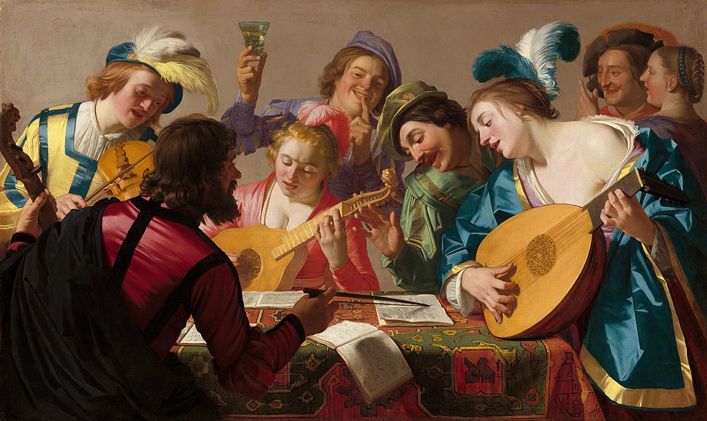 The Concert a Renaissance music painting by Gerard van Honthorst