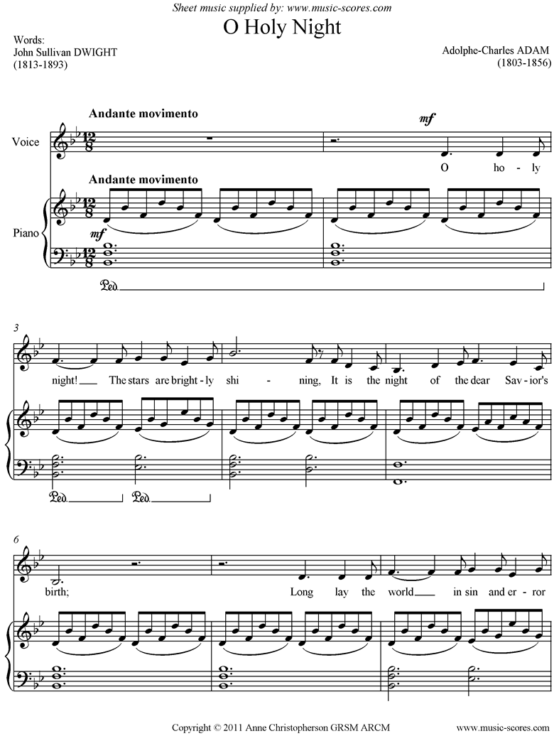 O Holy Night - Nsync (A Capella), PDF, Teoria da Música