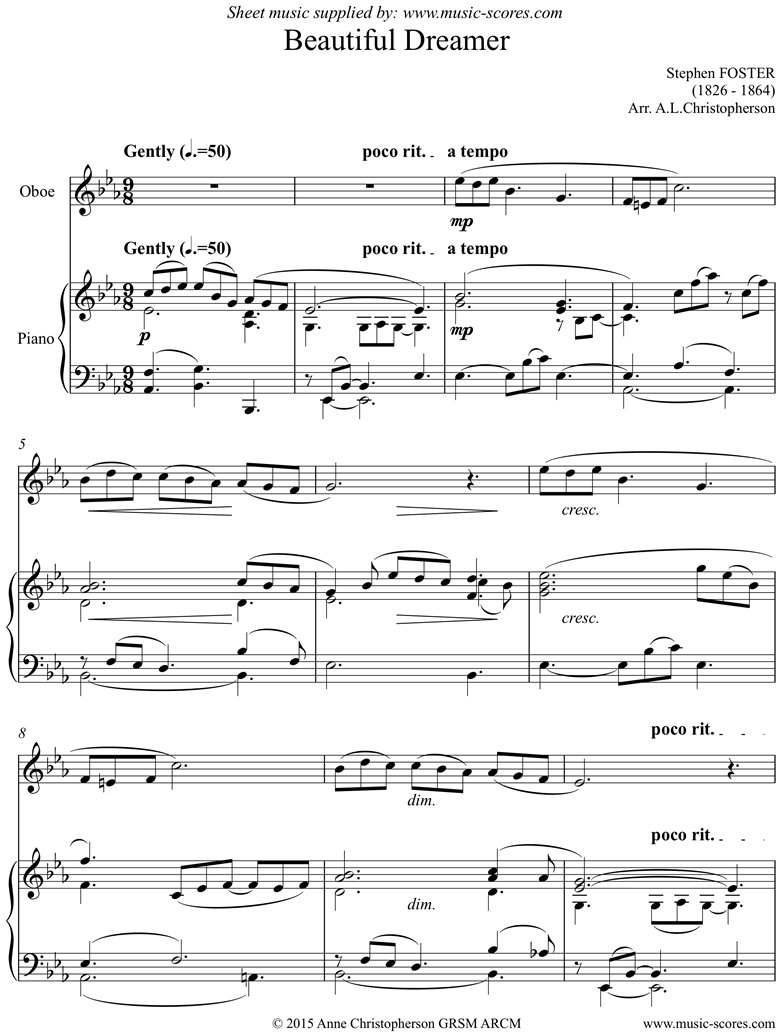 Beautiful Dreamer: Oboe by Foster