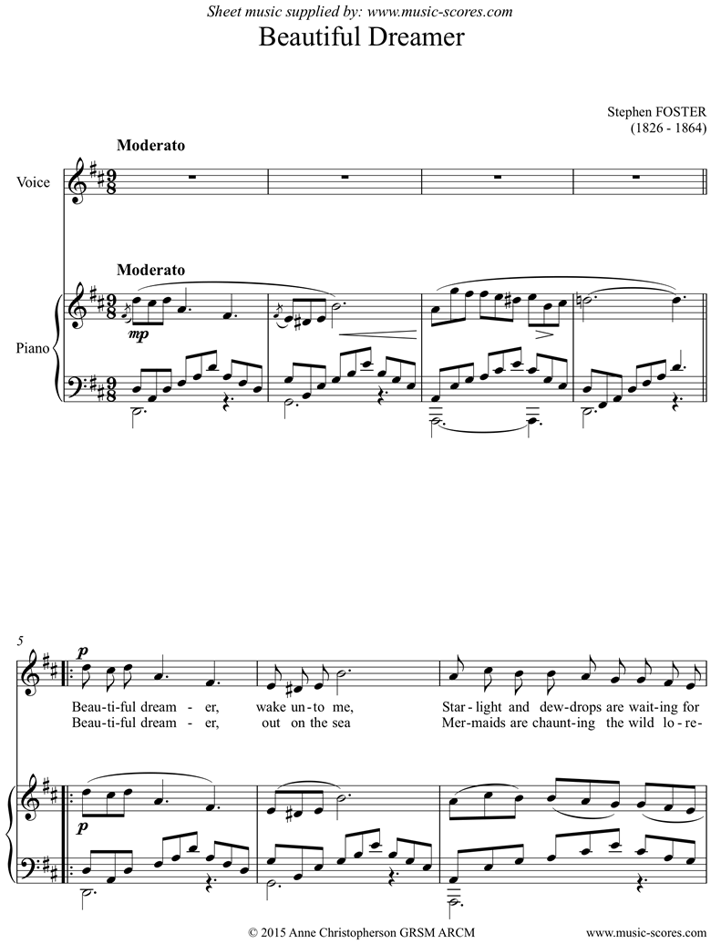 Beautiful Dreamer: Voice by Foster