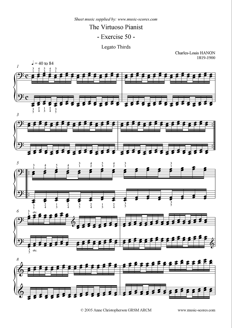 Front page of The Virtuoso Pianist: Exercise 14 sheet music